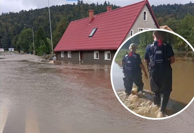 Bydgoscy policjanci pomagają mieszkańcom obszarów dotkniętych powodzią