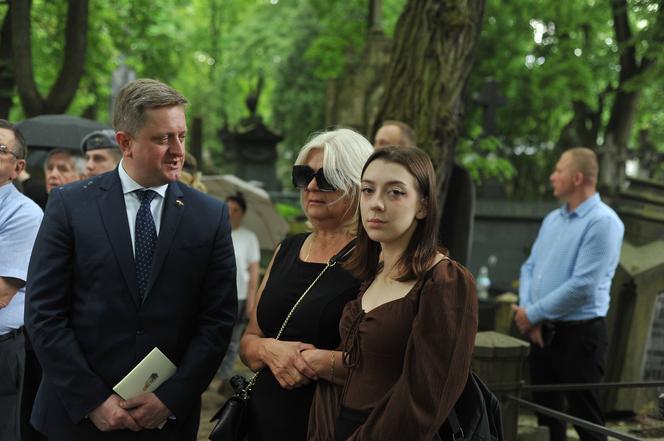 Ukraińcy w hołdzie Danielowi Sztyberowi - poległemu żołnierzowi ochotnikowi z Warszawy