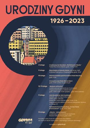 Plakat 97. urodziny Gdyni