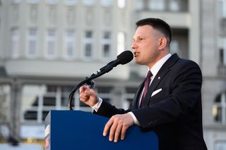 Wiec Sławomira Mentzena w Poznaniu