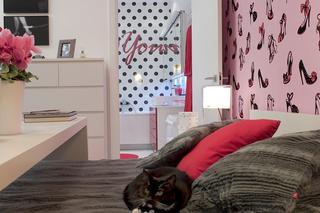 różowa nowoczesna sypialnia 3