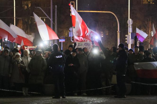 Protest pod siedzibą TVP