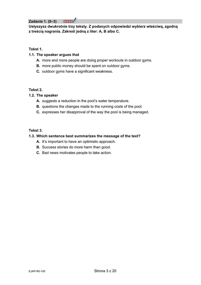 Matura 2025: angielski rozszerzony 8.05.2025. Arkusze CKE i odpowiedzi. Poziom podstawowy [Formuła 2015]