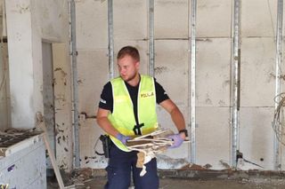 Policjanci z Grudziądza pomagali powodzianom z Kłodzka