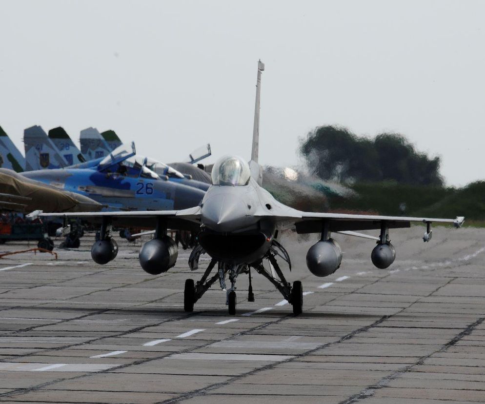 Kolejna strata w ukraińskiej armii. Myśliwiec F-16 zniszczony podczas nocnego ataku