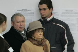 Jarosław Kaczyński z mamą Jadwigą Kaczyńską