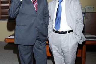 Ranczo. Wójt Paweł Kozioł (Cezary Żak), Arkadiusz Czerepach (Artur Barciś)