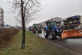 Strajk rolników w Małopolsce. Ciągniki wyjechały na drogi regionu tarnowskiego