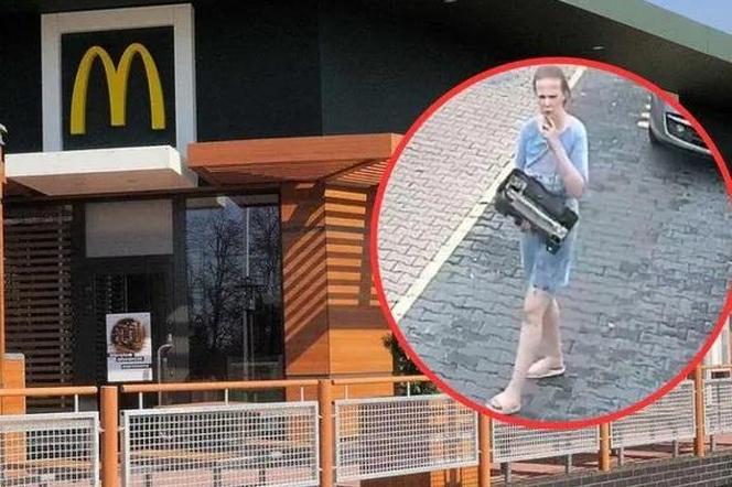 amiast zamówić Wieś Maca rozwaliła monitor do zamawiania w McDonald's. Jest poszukiwana