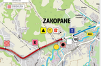 Tour de Pologne VI etap Zakopane - Kościelisko MAPY