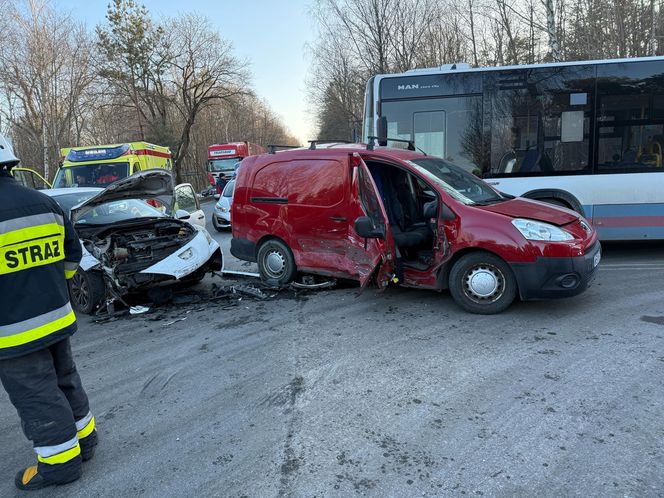 Zderzenie  w Woli Suchożebrskiej na DK-63