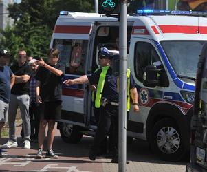 Wypadek na Sokratesa. Saab huknął w taksówkę, auto dachowało