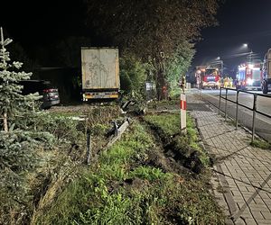 Kierowca tira wjechał w budynek. Kierowca nie miał szans