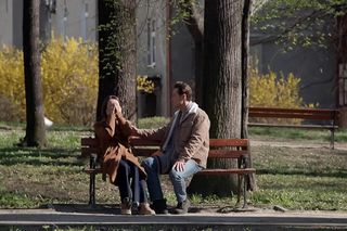 Pierwsza miłość odc. 4020. Krystian (Patryk Pniewski), Melka (Ewa Jakubowicz)