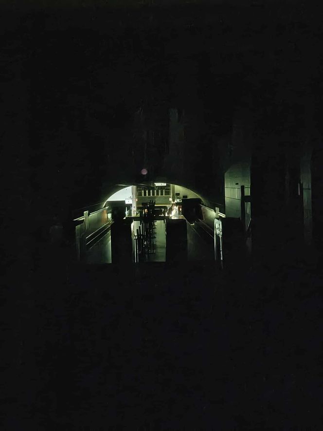 Stacja metra Racławicka po pożarze