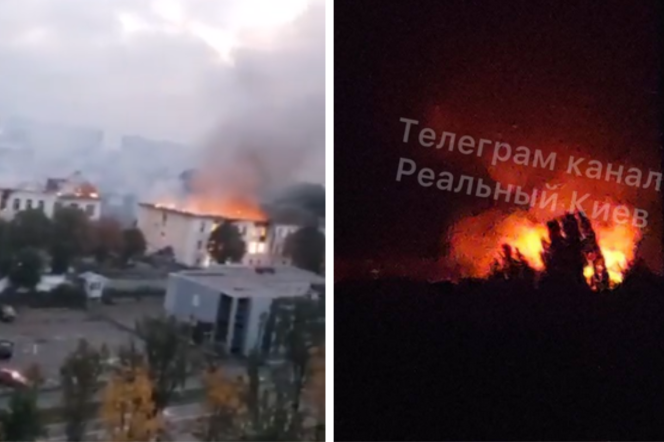Rosyjski atak na Białą Cerkiew przy pomocy dronów. Doszło do serii eksplozji