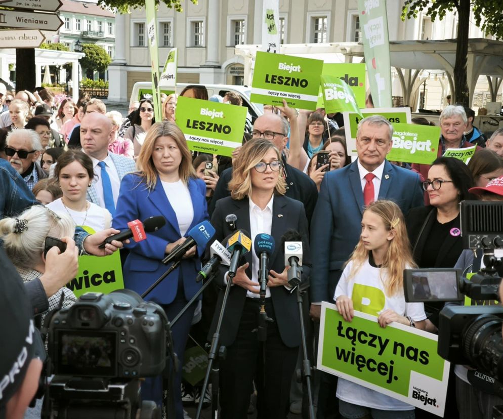 Magdalena Biejat w Lesznie: „Zagłosujcie z odwagą i nadzieją” [ZDJĘCIA]