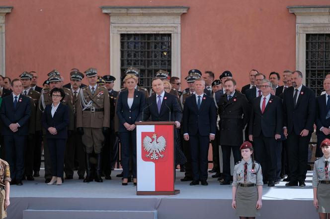 Obchody święta Konstytucji 3 maja. Prezydent Duda podziękował Polakom