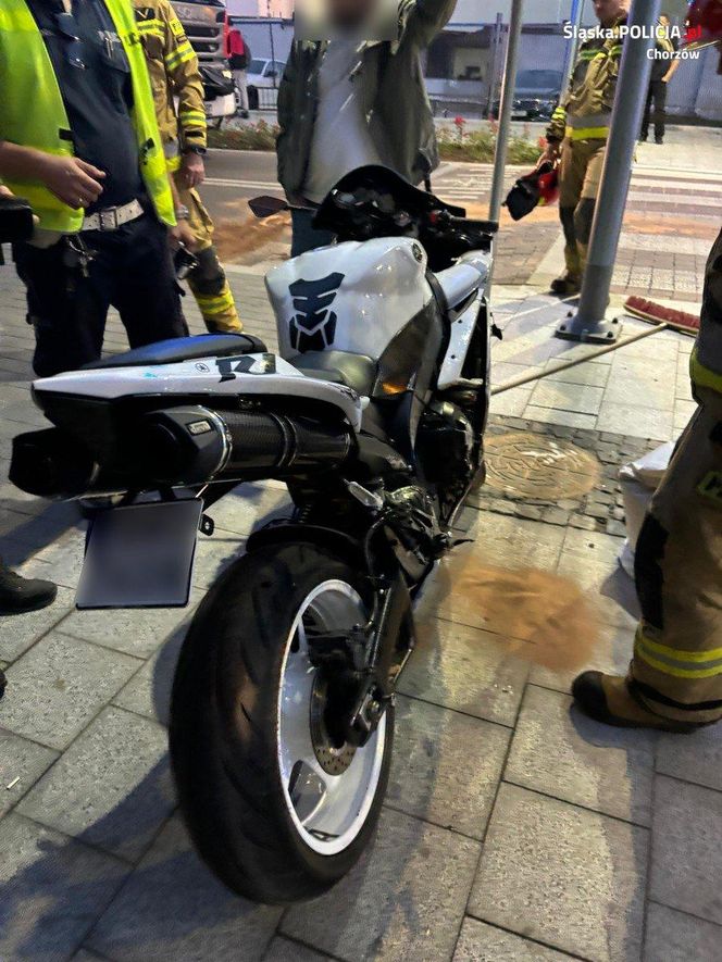 W Chorzowie doszło do dwóch wypadków z motocyklistami. Jeden trafił do szpitala