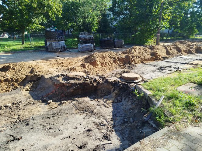 Roboty drogowe na ulicy Błonie w Siedlcach