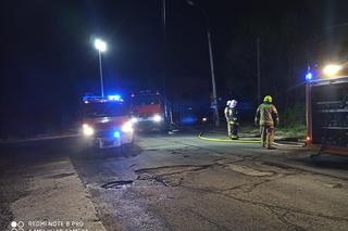 Nocny pożar samochodu w Czechowicach-Dziedzicach