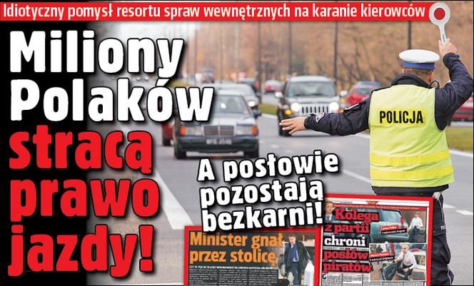 Miliony Polaków stracą prawo jazdy!