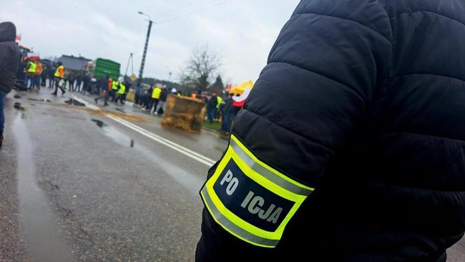 Protest rolników w woj. podlaskim (20.02.2024)