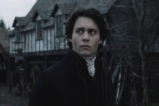 Johnny Depp jako Ichabot Crane w filmie Jeździec bez głowy