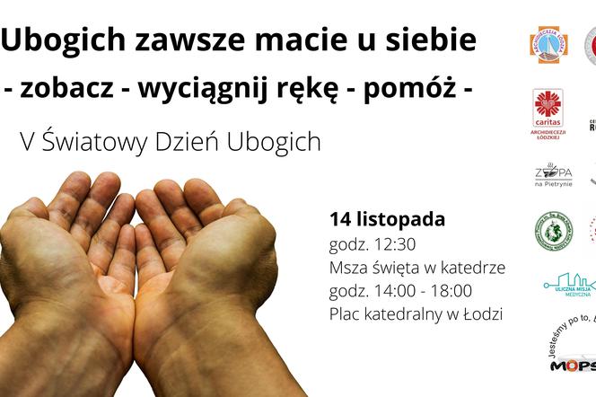 V Światowy Dzień Ubogich na placu katedralnym w Łodzi