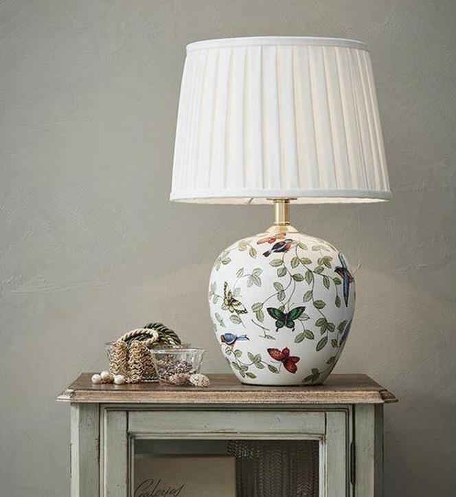 Klasyczna lampa ceramiczna ręcznie malowana