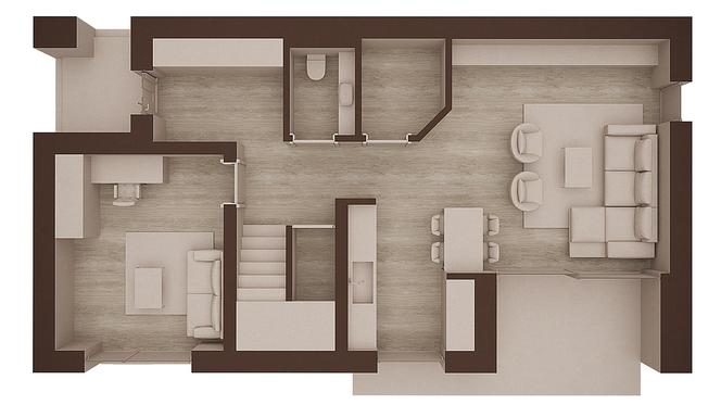 Darmowy projekt domu ARCHI PLUS 120 – wizualizacja