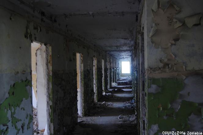 Opuszczony internat szkoły górniczej w Katowicach. Kiedyś tętnił życiem, dzisiaj to obskurna ruina 