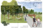 Wizualizacja kąpieliska w Parku Centralnym nad Brdą w Bydgoszczy
