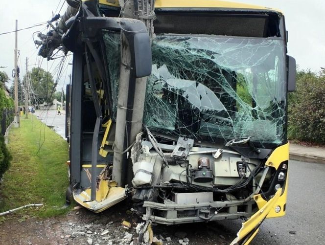 Wypadek autobusu w Tarnowskich Górach
