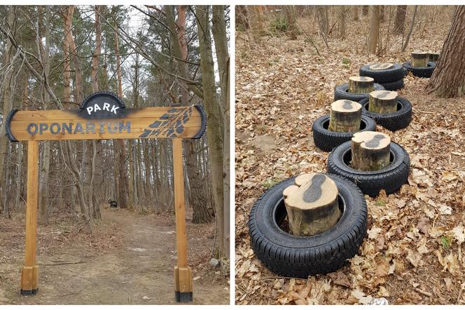 Park Oponarium w Dźwierzutach. Nowe miejsce rekreacji zaskakuje! [ZDJĘCIA]