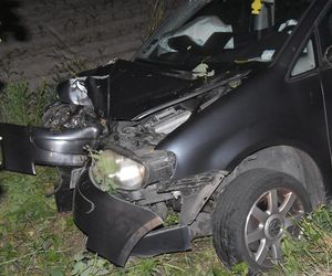 Pijany kierowca rozbił auto pod Gryżyną. Miał prawie 3 promile alkoholu