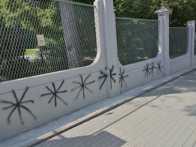 Tarnów. Manifest polityczny na ogrodzeniu Parku Strzeleckiego. Prezydent Ciepiela oburzony