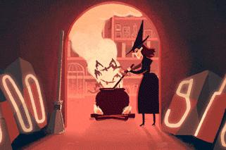 Google Doodle Halloween
