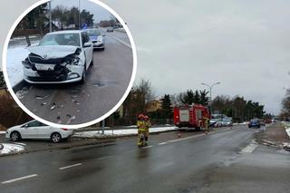 Wypadek w Lubaczowie. Dwie osoby trafiły do szpitala