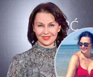 Anna Popek kusi nogami nad Bałtykiem