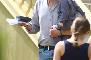  Ibisz dokazuje całą rodziną w Sopocie. U jego żony widać już ciążowy brzuszek