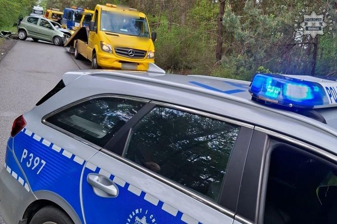Amfetaminowy rajd grozy na Śląsku! 25-latek rozbił auto. Dwie osoby w szpitalu