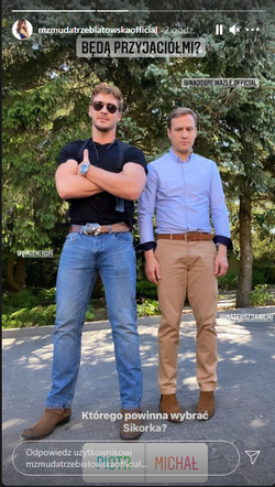 Na dobre i na złe po wakacjach 2021. Piotr Korban (Mikołaj Roznerski), Michał (Mateusz Janicki)