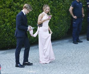 Angelika Mucha wystroiła się na przyjęcie u ambasadora USA. Taką sukienkę wybrała