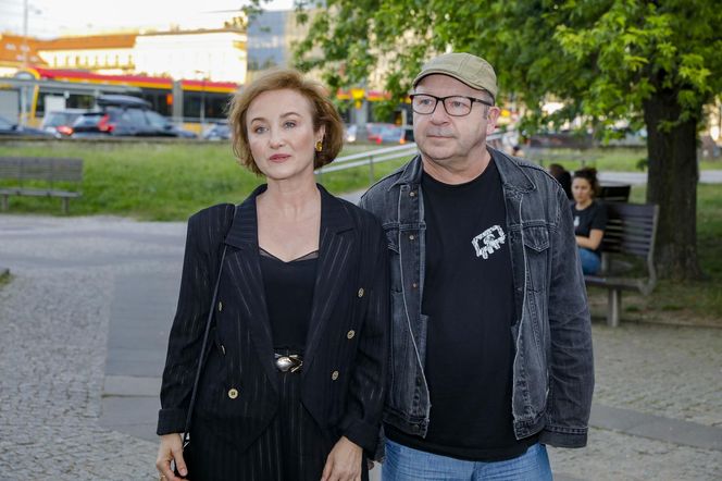 Gabriela Muskala Zbigniew Zamachowski jadą metrem