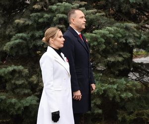 Marta Nawrocka w czasie obchodów Narodowego Święta Niepodległości