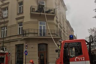 Pożar w Krakowie przy ul. Smoleńsk
