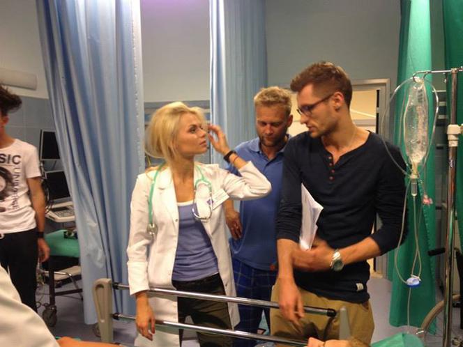 Emilia Komarnicka na planie Na dobre i na złe
