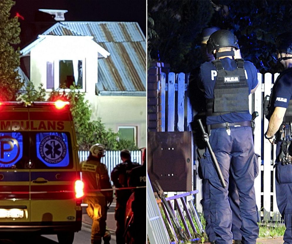 Antyterroryści zatrzymali mężczyznę w Ząbkach. Zabarykadował się w domu