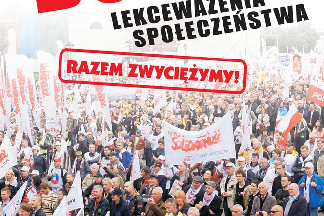 Solidarność protest.